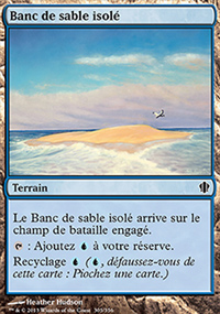 Banc de sable isolé - 