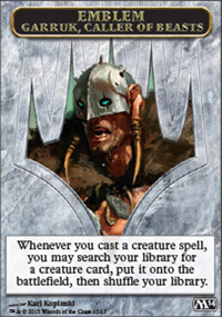 Emblme Garruk, meneur de btes - Magic 2014