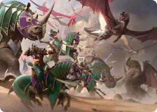 Premire ligne unie - Illustration - Tarkir: Dragonstorm - Art Series