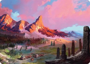 Hautes terres rocailleuses - Illustration - Tarkir: Dragonstorm - Art Series