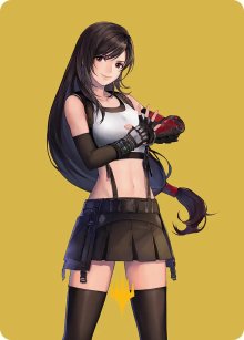Tifa, experte en arts martiaux - Illustration - Final Fantasy - Art Series