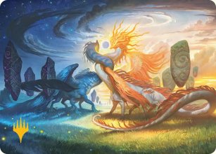 R�union c�leste - Illustration - Lorwyn Eclipsed - Art Series