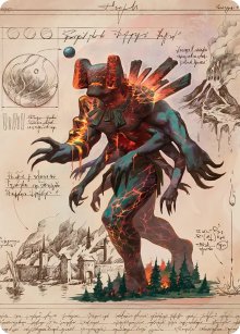 Archa�que h�matomagma - Illustration - Secrets of Strixhaven - Art Series