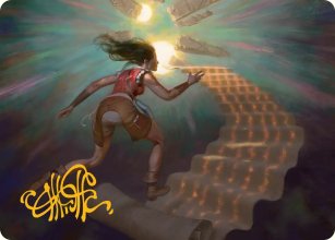 Poursuivre le pass� - Illustration - Secrets of Strixhaven - Art Series