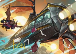Bus volant de Strixhaven - Illustration - Secrets of Strixhaven - Art Series