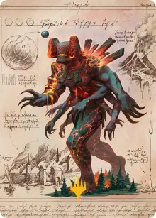 Archa�que h�matomagma - Illustration - Secrets of Strixhaven - Art Series