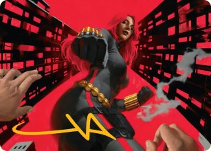La Veuve Noire, chasseuse mortelle - Illustration - Marvel Super Heroes - Art Series