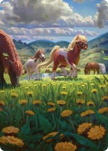 Troupe de poneys - Illustration - The Hobbit - Art Series