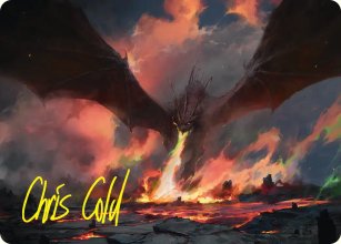Smaug, la grande calamit� - Illustration - The Hobbit - Art Series