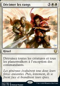 Décimer les rangs - 
