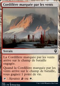 Cordillère marquée par les vents - 