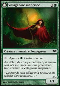 Villageoise méprisée<br>Loup-garou marqué par la lune
