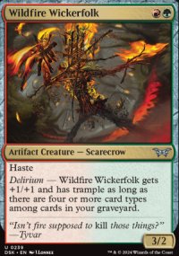 Wildfire Wickerfolk - Duskmourn: House of Horrors