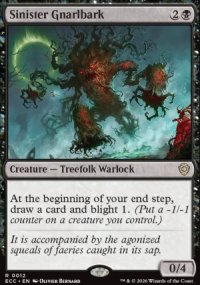 Sinister Gnarlbark - Lorwyn Eclipsed Commander Decks
