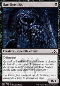 Barrière d'os - 