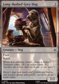 Long-Bodied Grey Dog - The Hobbit