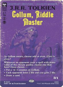 Gollum, Riddle Master - The Hobbit