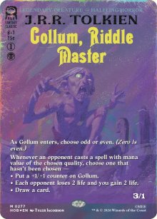 Gollum, Riddle Master - The Hobbit