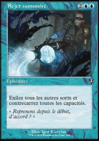 Rejet sommaire - Innistrad Remastered