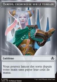 Emblme Tamiyo, chercheuse sur le terrain - Innistrad Remastered
