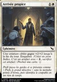 Arrivée propice - 