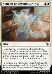 Appeler un témoin surprise - 