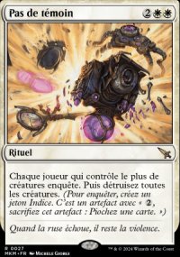 Pas de témoin - 