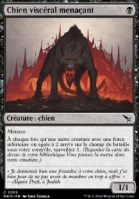 Chien viscéral menaçant - 