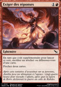 Exiger des réponses - 