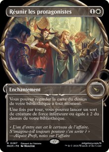 Réunir les protagonistes - 
