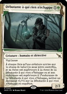 Débutante à qui rien n'échappe - 