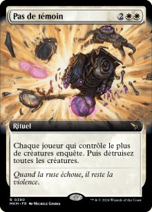 Pas de témoin - 