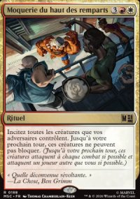 Moquerie du haut des remparts - Marvel Super Heroes Commander Decks