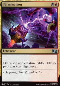 Terminaison - Marvel Super Heroes Commander Decks
