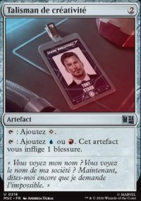 Talisman de cr�ativit� - Marvel Super Heroes Commander Decks