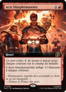Acte blasph�matoire - Marvel Super Heroes Commander Decks