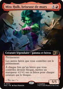 Miss Hulk, briseuse de murs - Marvel Super Heroes Commander Decks