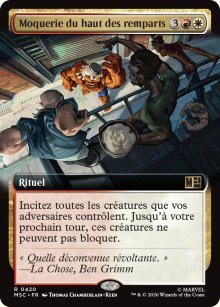 Moquerie du haut des remparts - Marvel Super Heroes Commander Decks