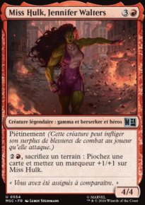 Miss Hulk, Jennifer Walters - Marvel Super Heroes Commander Decks