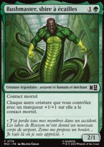 Bushmaster, sbire � �cailles - Marvel Super Heroes Commander Decks