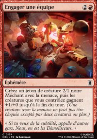 Engager une �quipe - Marvel Super Heroes