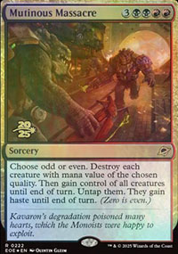 Massacre mutin - Prerelease Promos