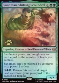 L'Homme-Sable, vaurien changeant - Prerelease Promos
