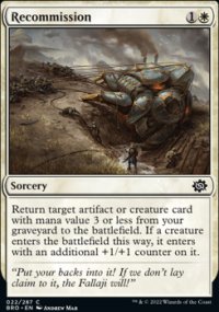 Recommission - 