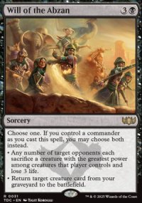 Will of the Abzan - Tarkir: Dragonstorm Commander Decks