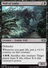 Wall of Limbs - Tarkir: Dragonstorm Commander Decks