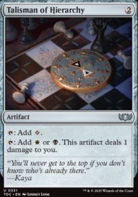 Talisman of Hierarchy - Tarkir: Dragonstorm Commander Decks