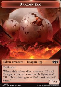 Dragon Egg Token - Tarkir: Dragonstorm Commander Decks
