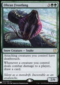 Croc-de-givre d'Ohran - The List