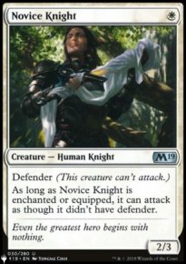 Chevalier novice - The List